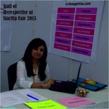 Stall of Herexpertise at StartUp Fair 2015